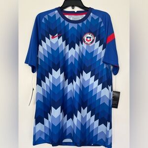 NWT Nike Chile National Team 2020 Breathe Pre-Match Raglan Performance Top